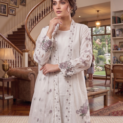 This Pakistani Suits Is One Of The Trending White Suit Cristal Viscous In This You Get Coty Which Give More Attractive Look In Any Occasion