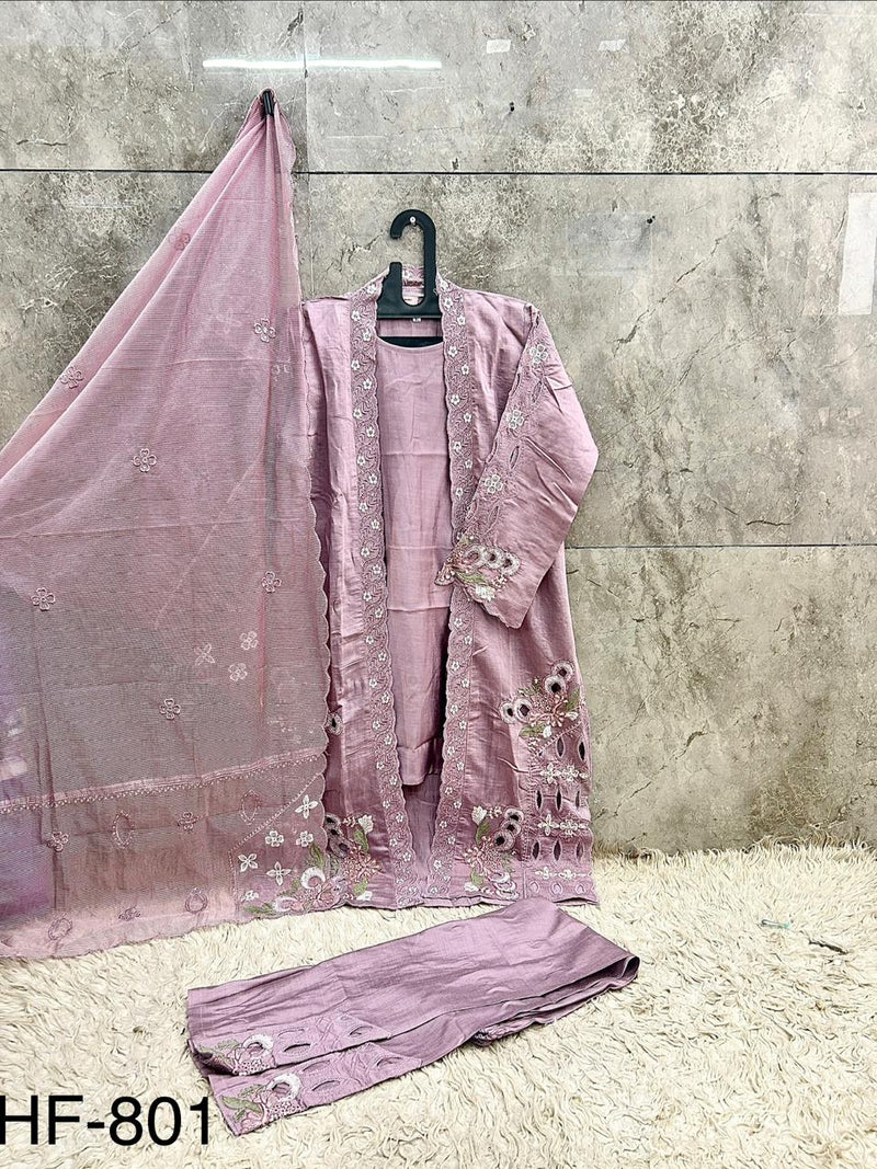 This Pakistani Suits Is One Of The Trending Dasti Pink Suit Cristal Viscous In This You Get Coty Which Give More Attractive Look In Any Occasion (Copy)