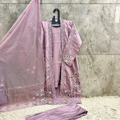 This Pakistani Suits Is One Of The Trending Dasti Pink Suit Cristal Viscous In This You Get Coty Which Give More Attractive Look In Any Occasion (Copy)