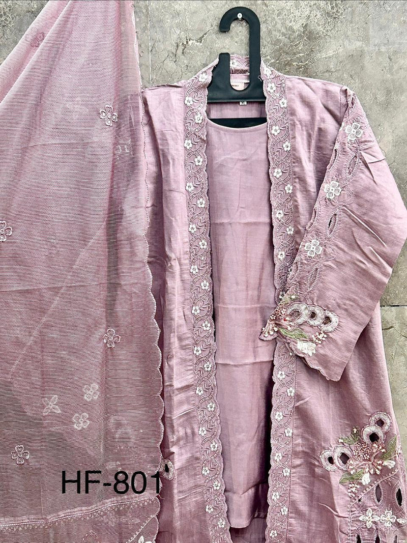 This Pakistani Suits Is One Of The Trending Dasti Pink Suit Cristal Viscous In This You Get Coty Which Give More Attractive Look In Any Occasion (Copy)