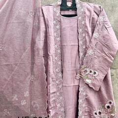 This Pakistani Suits Is One Of The Trending Dasti Pink Suit Cristal Viscous In This You Get Coty Which Give More Attractive Look In Any Occasion (Copy)