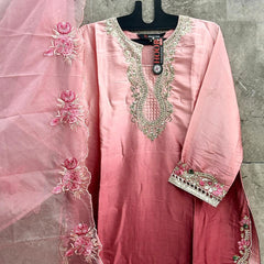 Hoor Tex Instagram Viral farshi salwar ready in shaded peach colour